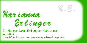 marianna erlinger business card